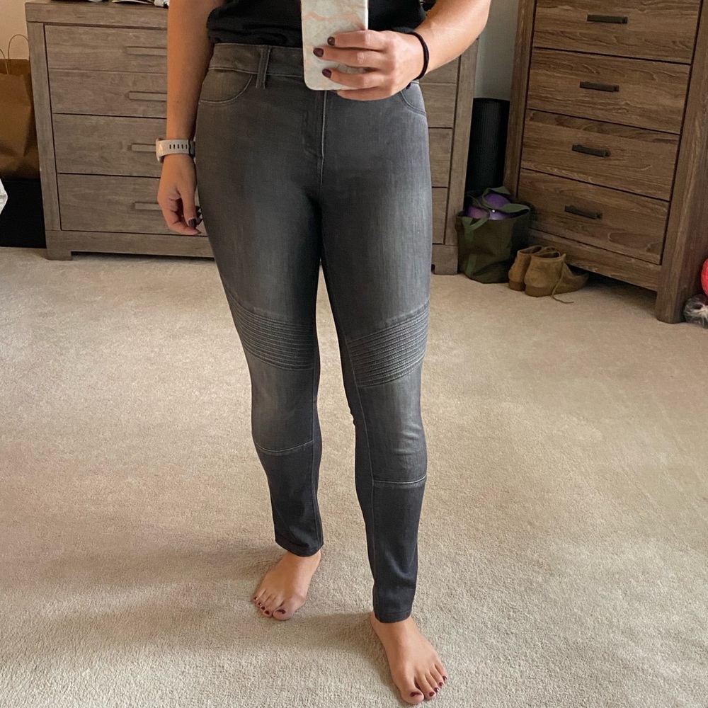 DL1961 Skinny Grey Wash Moto Jean Sz 27